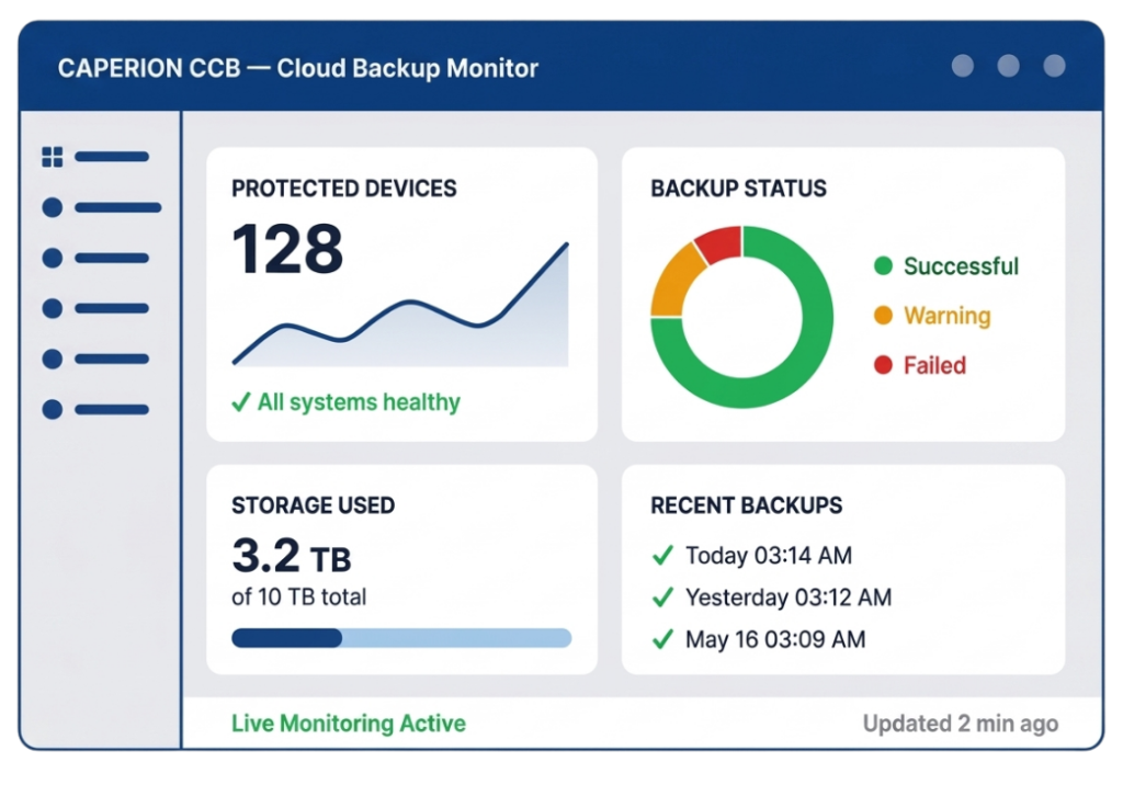 backup caperion - Delray